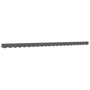 vidaXL Tissu de remplacement de cantonnière d’auvent rayure anthracite