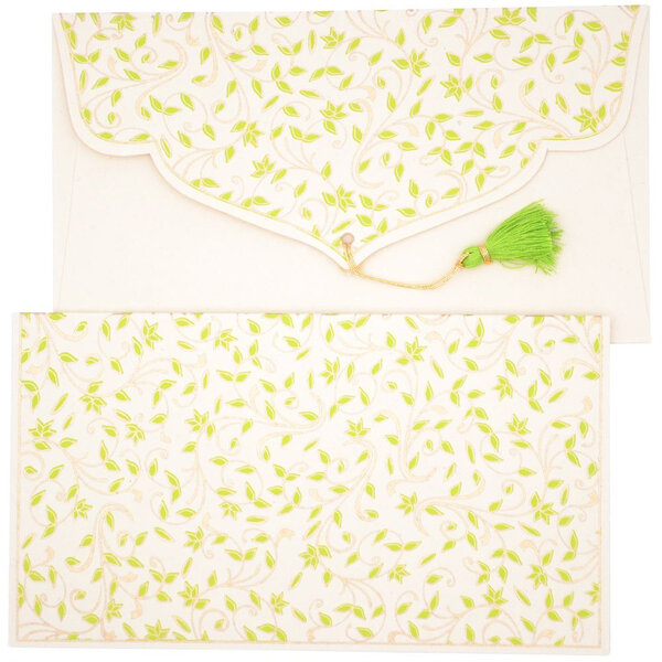 PAPERTREE DOUCHKA Lot de 5 Enveloppes cadeau Ivoire/Amande