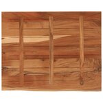 vidaXL Dessus de table 90x80x2 5 cm rectangulaire bois massif d'acacia