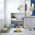 vidaXL Bibliothèque Blanc brillant 60x24x76 cm Bois d'ingénierie