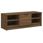 vidaXL Meuble TV Chêne marron 102x35 5x36 5 cm Bois d'ingénierie