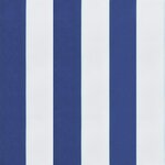vidaXL Coussin de banc de jardin rayures bleues et blanches 100x50x7cm