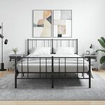 vidaXL Tables de chevet 2Pièces gris béton 40x35x47 5cm bois d’ingénierie