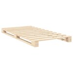 vidaXL Cadre de lit et tête de lit 100x200 cm bois de pin massif