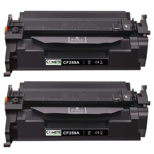 COMETE - 59A - 2 Toners Compatibles HP 59A 59X pour Toner HP - Noir - Marque française