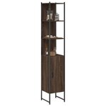 vidaXL Armoire de bain chêne marron 33x33x185 5 cm bois d'ingénierie