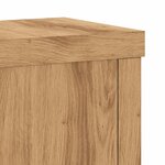 vidaXL Supports pour plantes 2 Pièces chêne artisanal bois d'ingénierie