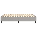 vidaXL Cadre de lit sans matelas gris clair 140x190 cm tissu
