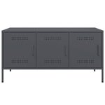 vidaXL Meuble TV anthracite 100 5x39x50 5 cm acier