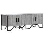 vidaXL Meuble TV sonoma gris 122x34x41 cm bois d'ingénierie