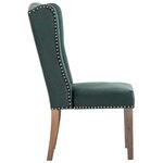 vidaXL Chaises à manger lot de 2 Vert foncé Velours