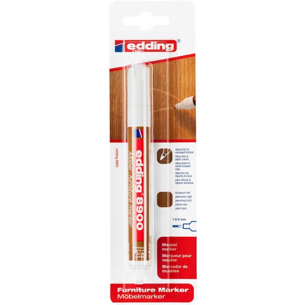 Marqueur pour meuble 8900 blister de 1 poirier clair 1 5-2 mm EDDING