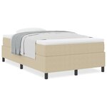 vidaXL Lit à Sommier à Ressorts avec Matelas Vert Clair Gris 120x200 cm Tissu Velours Côtelé