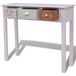 vidaXL Table console en style français Bois