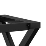 vidaXL Pieds de table basse cadre en X 140x30x43 cm acier