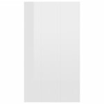 vidaXL Bibliothèque/buffet blanc brillant 66x30x98cm bois d'ingénierie