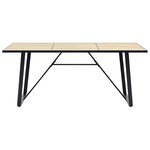 vidaXL Table de salle à manger Chêne 200x100x75 cm MDF