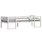 vidaXL Cadre de lit d'enfant blanc 75x190 cm bois de pin massif