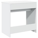 vidaXL Coiffeuse avec miroir blanc 73x46 5x120 cm