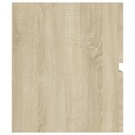 vidaXL Armoire d'évier lavabo intégré chêne sonoma bois d'ingénierie