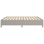 vidaXL Cadre de lit sans matelas gris clair 180x200 cm tissu