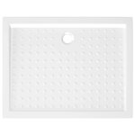 vidaXL Receveur de douche avec picots Blanc 90x70x4 cm ABS