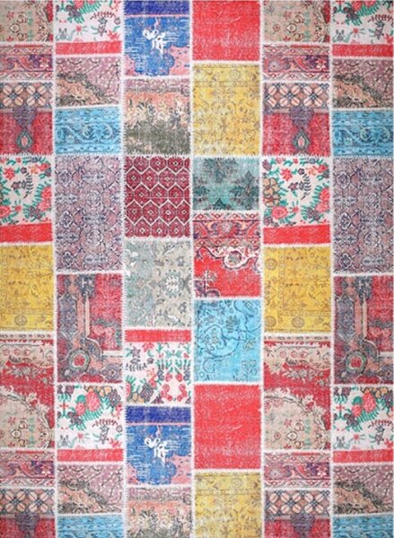 Tapis d'intérieur TETRIS 80 x 150 cm - Bleu