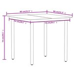 vidaXL Ensemble à manger de jardin 3 Pièces Chêne
