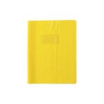 Protège-cahier Madras PVC 22/100e Avec Rabat Marque page 24x32 jaune CALLIGRAPHE