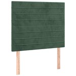 vidaXL Sommier à lattes de lit avec matelas Vert foncé 90x190 cm