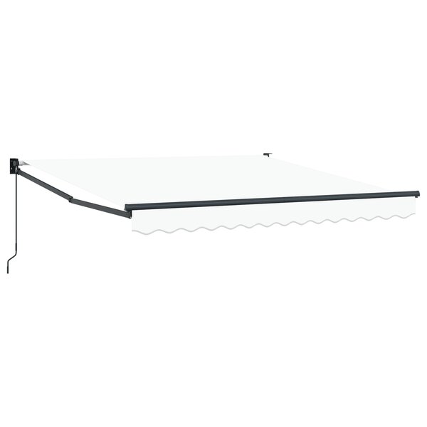Store rétractable manuel vidaXL Blanc 300x250 cm