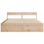 vidaXL Cadre de lit sans matelas 180x200 cm bois massif de pin