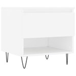 vidaXL Tables basses 2 Pièces blanc 50x46x50 cm bois d'ingénierie