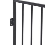 vidaXL Clôture de cheminée pour animaux de compagnie Acier Noir