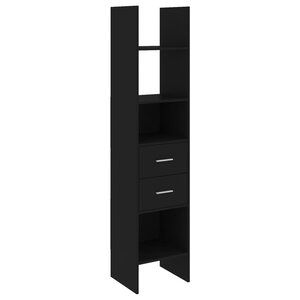vidaXL Bibliothèque Noir 40x35x180 cm Bois d’ingénierie