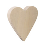 Coeur en bois  FSC 100  - Nature