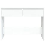 vidaXL Table console blanc 100x35x76 5 cm bois d'ingénierie