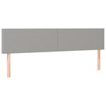 vidaXL Sommier à lattes de lit et matelas gris clair 120x190 cm tissu