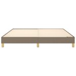 vidaXL Cadre de lit sans matelas taupe 180x200 cm tissu