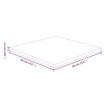 vidaXL Dessus de table carré Marron clair60x60x2 5cm Bois chêne traité