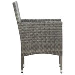 Salon de jardin meuble d'extérieur ensemble de mobilier 5 pièces avec coussins résine tressée gris 02_0016444