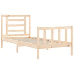 vidaXL Cadre de lit sans matelas 90x200 cm bois de pin massif