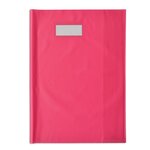 Protège-cahier Styl'SMS 24x32 cm pvc 120 avec Porte-étiquette Rose ELBA