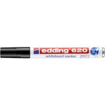 Marqueur pour Tableaux blancs 620 Noir Corps Alu Pointe Ronde 1 5-3 mm x 3 EDDING