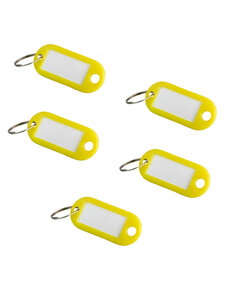 THIRARD - Lot de 5 portes-étiquettes  jaune  50x20mm