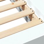 vidaXL Cadre de lit sans matelas blanc 100x200 cm