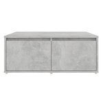 vidaXL Table basse Gris béton 80x80x31 cm Aggloméré
