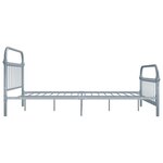 vidaXL Cadre de lit sans matelas gris métal 120x200 cm