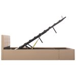 vidaXL Cadre de lit avec rangement hydraulique Similicuir 160x200 cm
