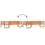 vidaXL Cadre de lit d'enfants marron cire 90x190 cm bois de pin massif
